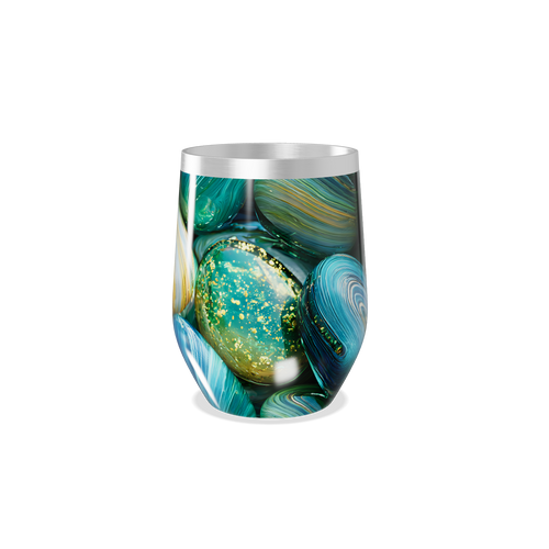 Copo Térmico Slim - Verde Marmorizado Inox