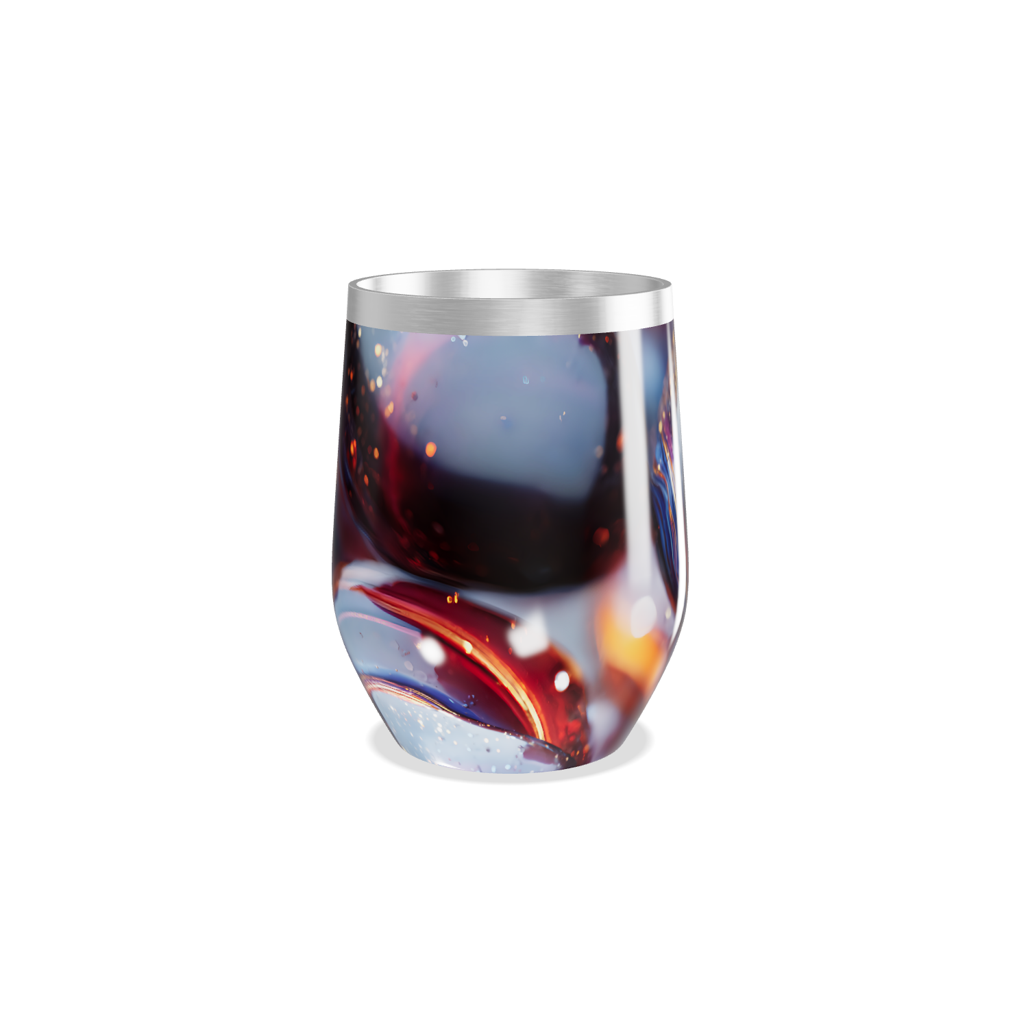 Copo Térmico Slim - Estampa Abstrata Colorida