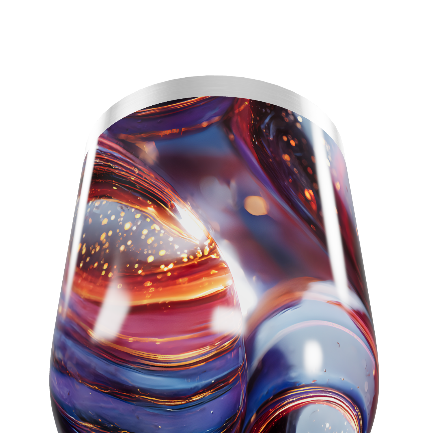 Copo Térmico Slim - Estampa Abstrata Colorida