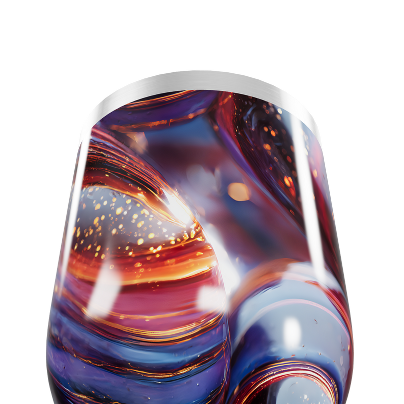 Copo Térmico Slim - Estampa Abstrata Colorida