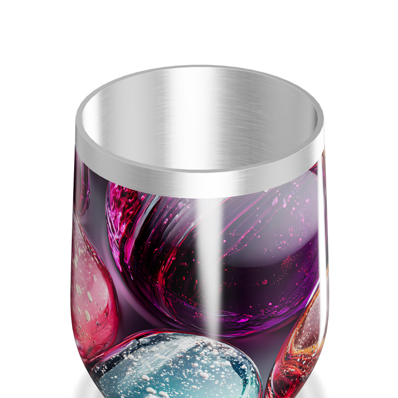 Copo Térmico Slim - Estampa Colorida Vidro