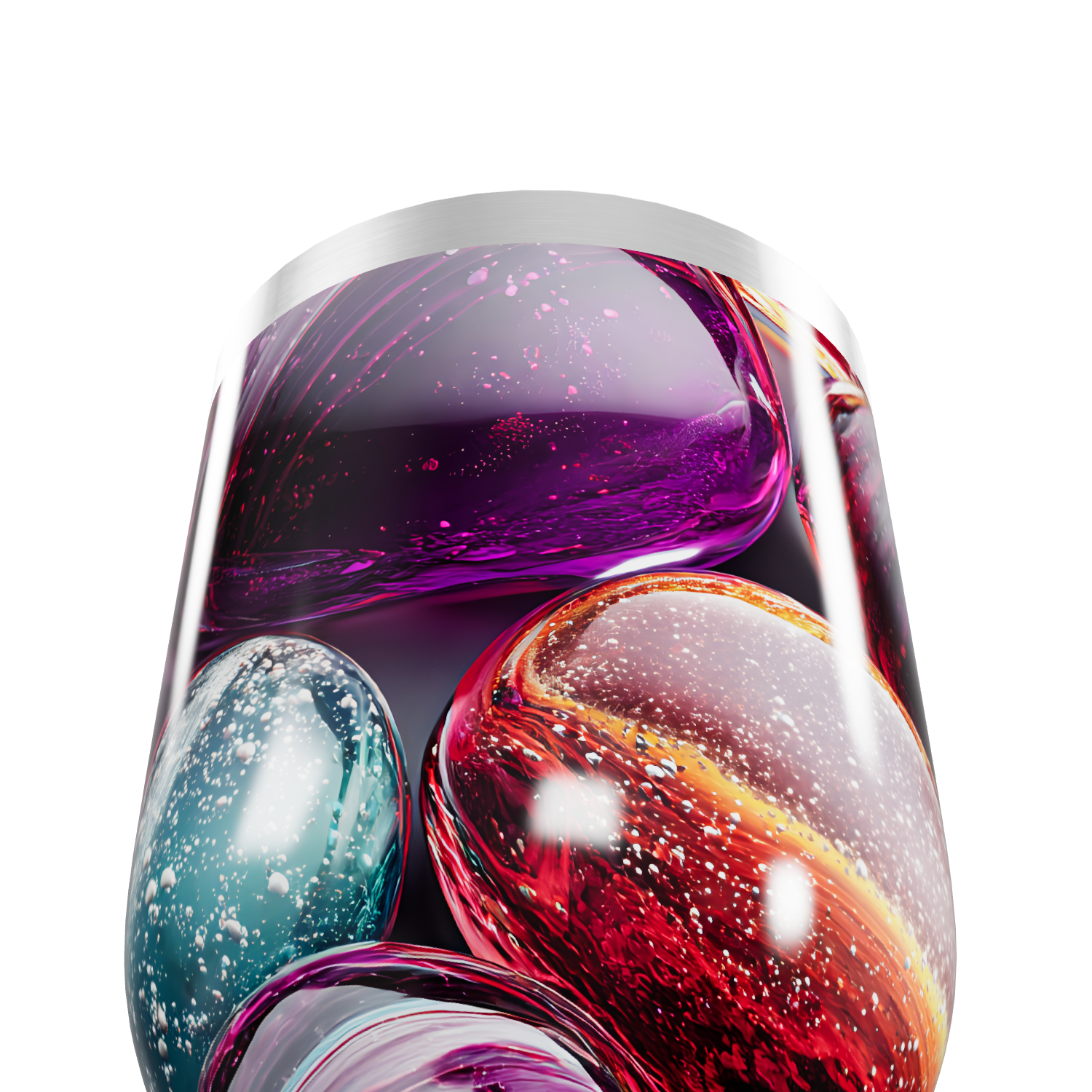 Copo Térmico Slim - Estampa Colorida Vidro