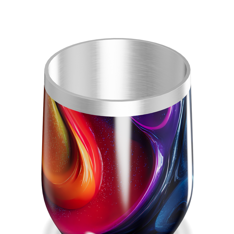 Copo Térmico Slim - Abstrato Colorido Inox