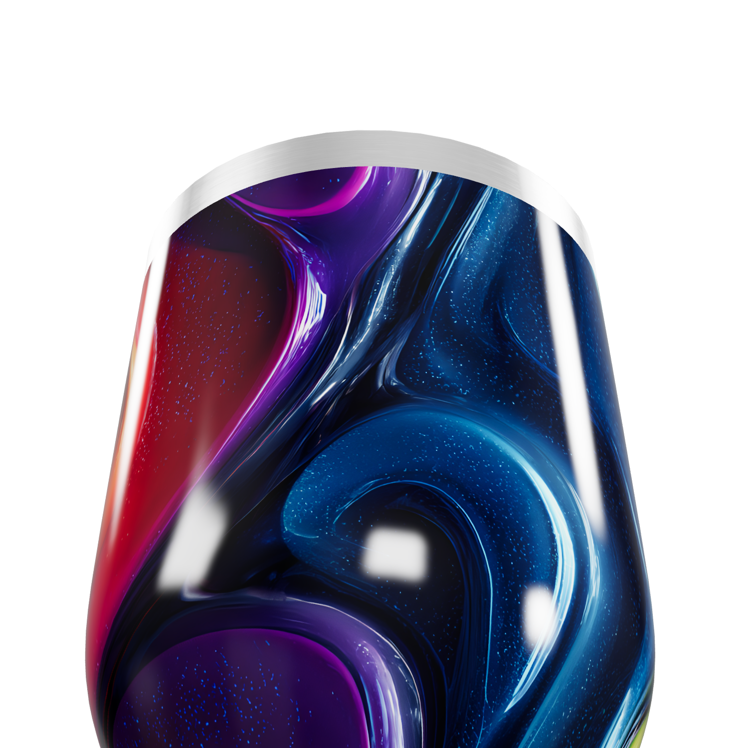 Copo Térmico Slim - Abstrato Colorido Inox