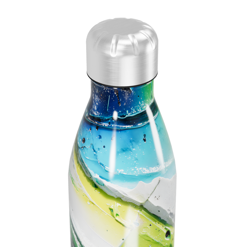 Garrafa Inox - Estampa Colorida Abstrata