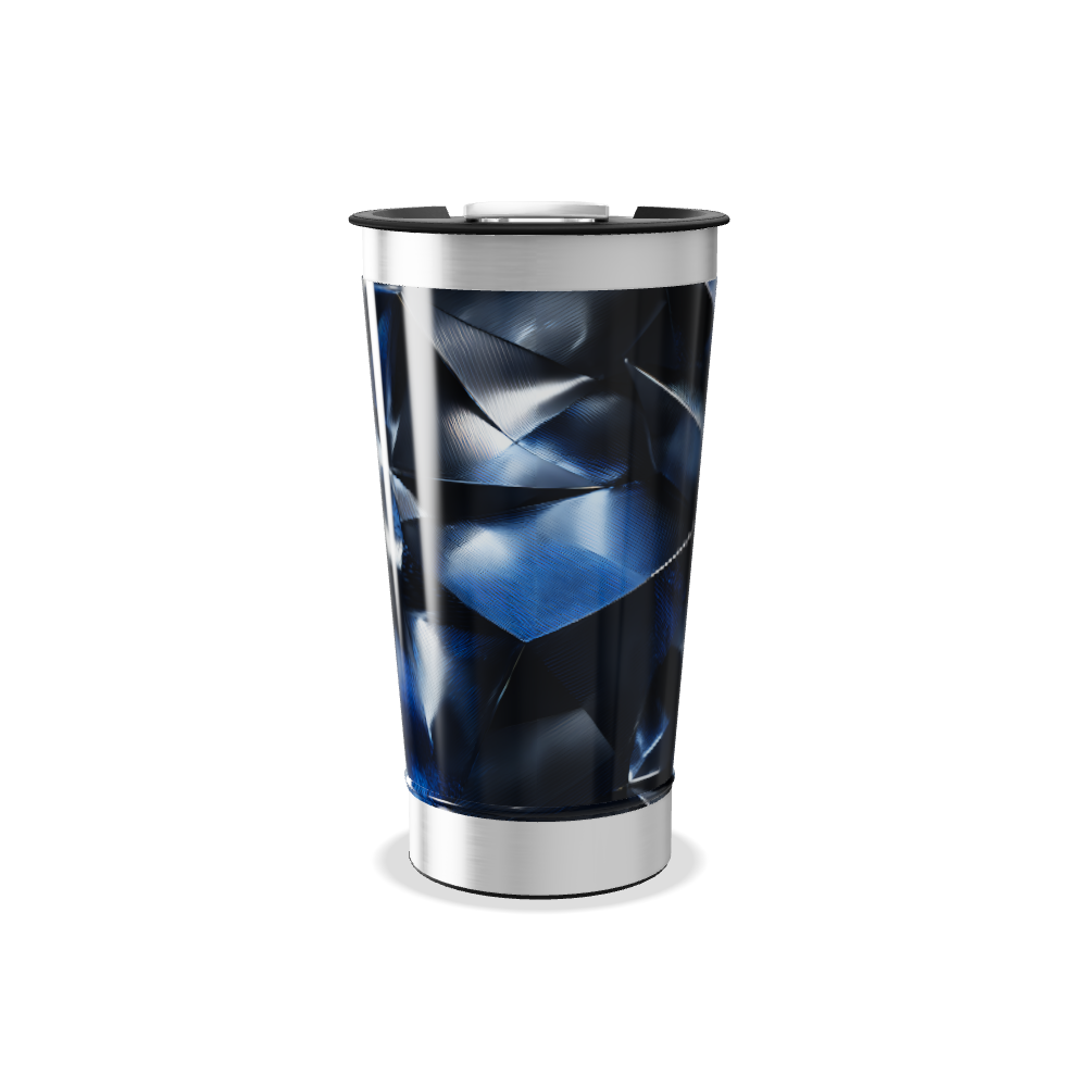 Copo Térmico - Azul Geométrico Inox