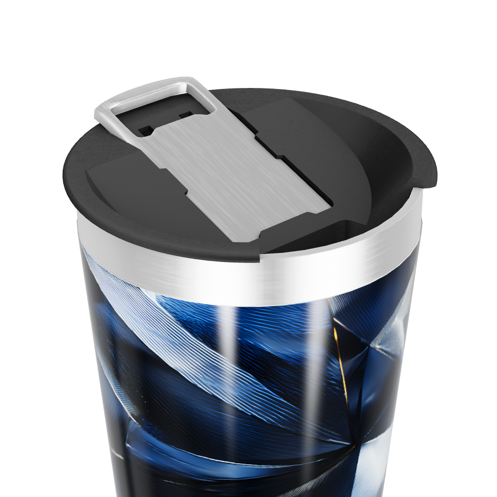 Copo Térmico - Azul Geométrico Inox