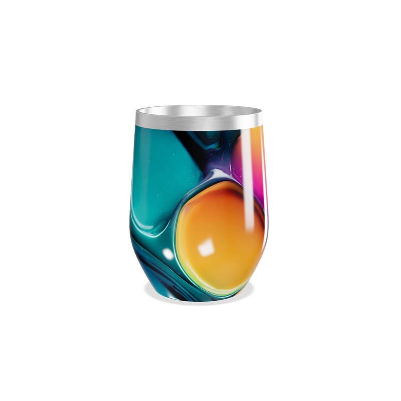 Copo Térmico Slim - Multicolorido Abstrato