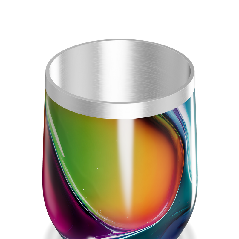 Copo Térmico Slim - Multicolorido Abstrato