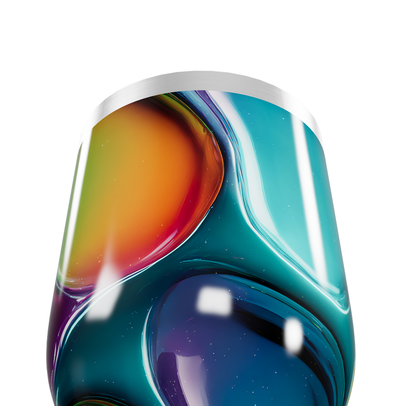 Copo Térmico Slim - Multicolorido Abstrato