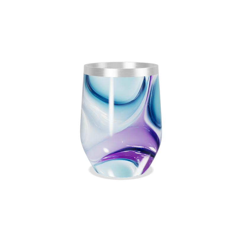 Copo Térmico Slim - Abstrato Roxo e Azul