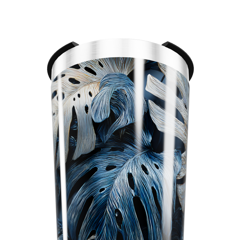 Copo Térmico - Folhagem Azul Inox