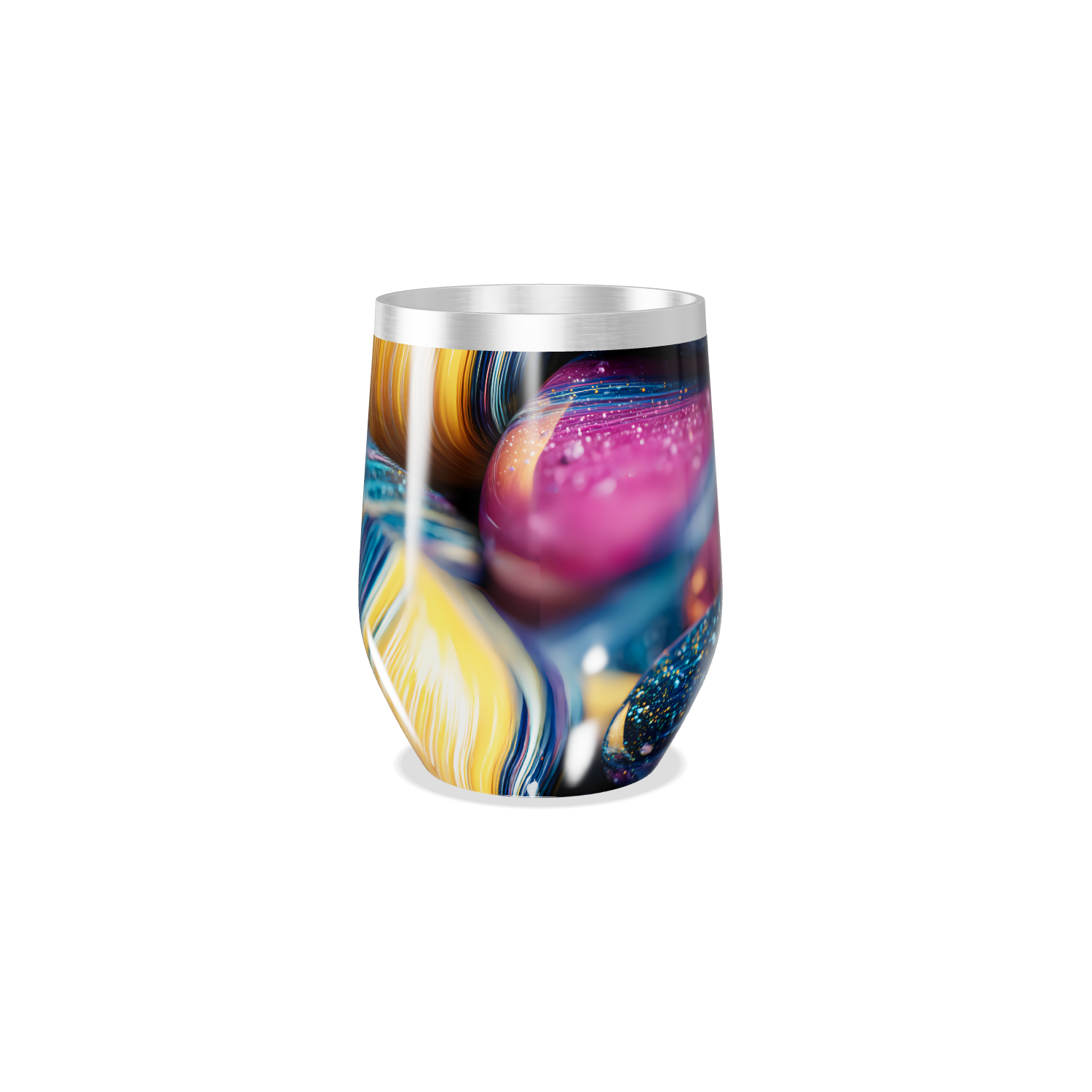 Copo Térmico Slim - Estampa Colorida Aço Inox