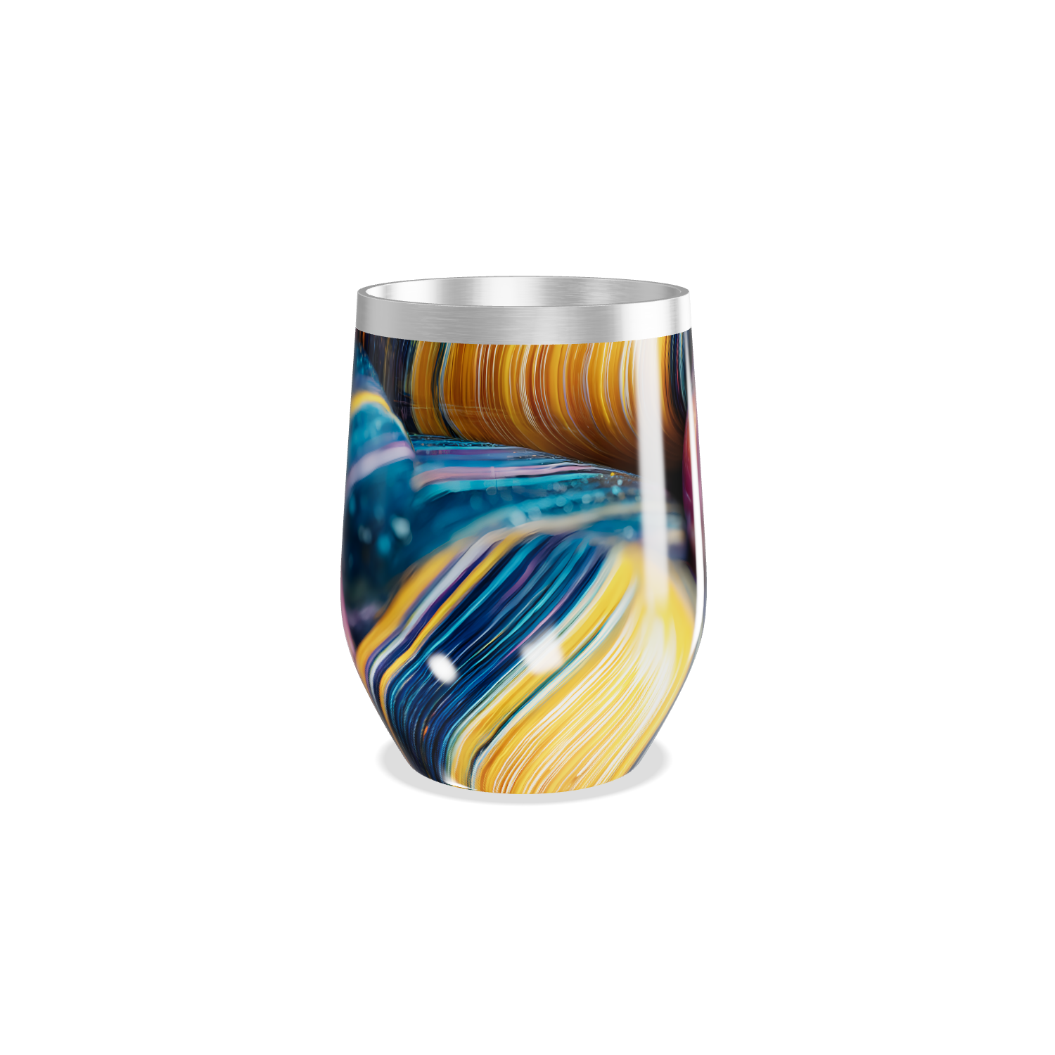 Copo Térmico Slim - Estampa Colorida Aço Inox