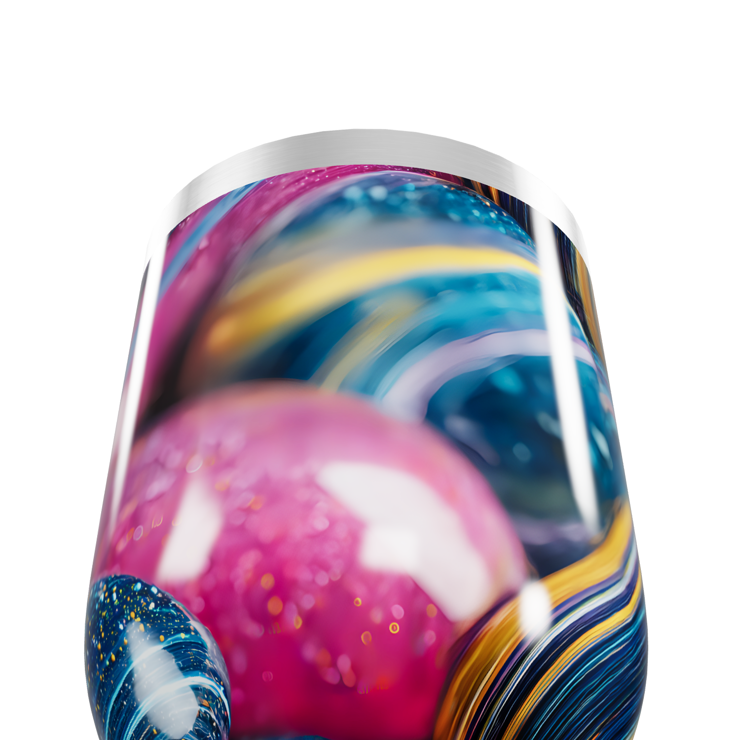 Copo Térmico Slim - Estampa Colorida Aço Inox