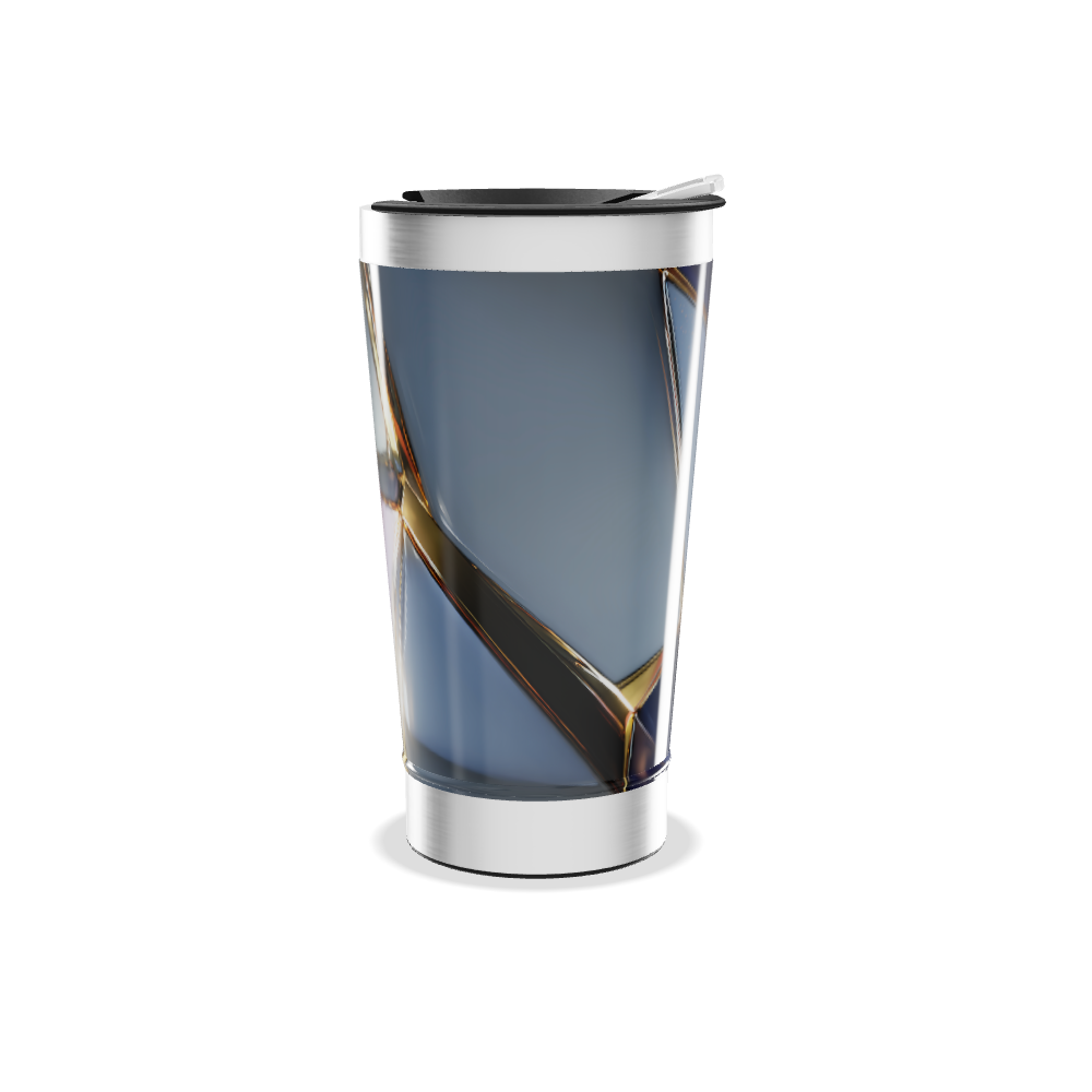 Copo Térmico - Design Geométrico Colorido