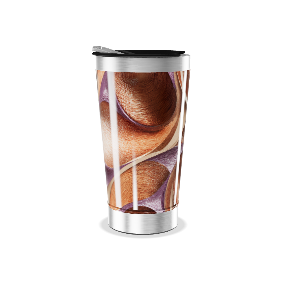 Copo Térmico - Estampa Abstrata Colorida