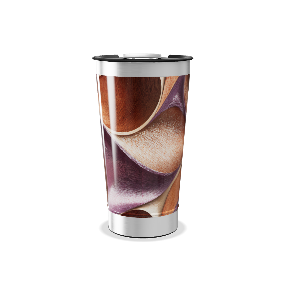 Copo Térmico - Estampa Abstrata Colorida