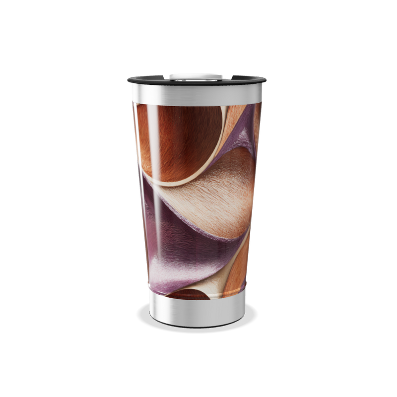 Copo Térmico - Estampa Abstrata Colorida