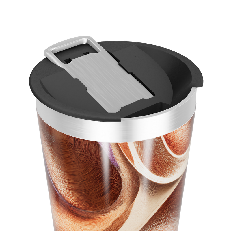 Copo Térmico - Estampa Abstrata Colorida