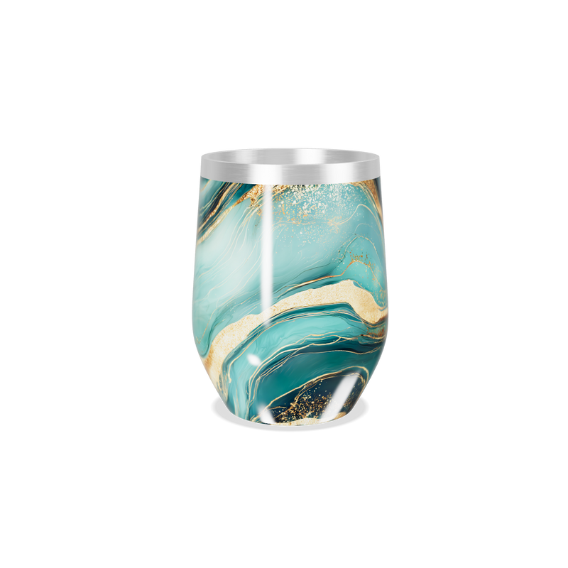 Copo Térmico Slim - Mármore Verde metálico