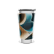 Copo Térmico - Abstrato Azul e Bege