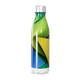 Garrafa Inox Estampa Colorida Verde Azul