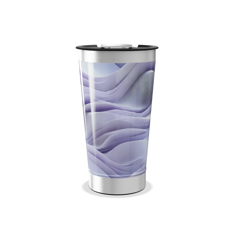 Copo Térmico - Estampa Ondas Roxas