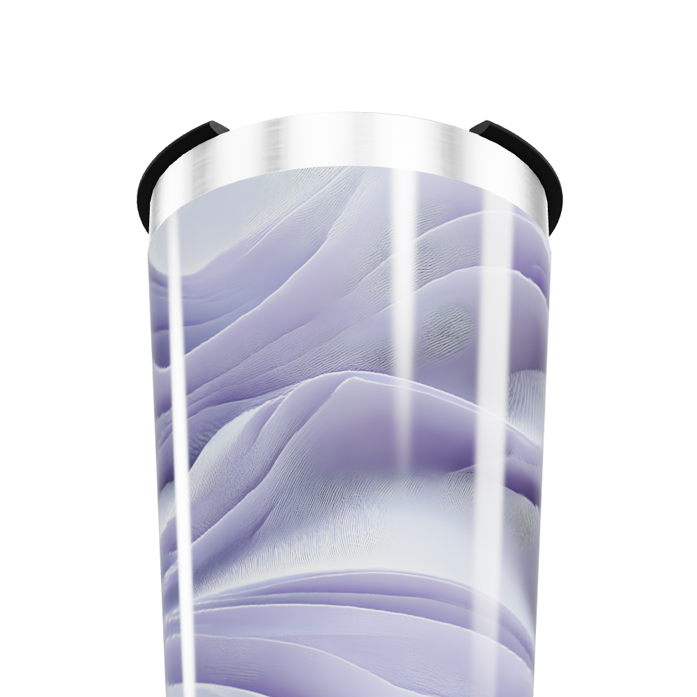 Copo Térmico - Estampa Ondas Roxas