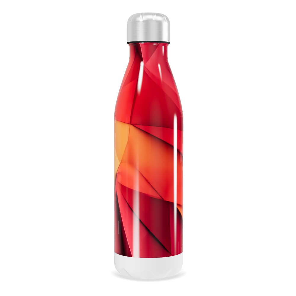 Garrafa Inox - Estampa Geométrica Colorida