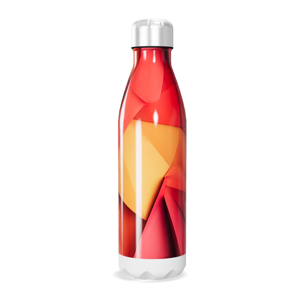 Garrafa Inox - Estampa Geométrica Colorida