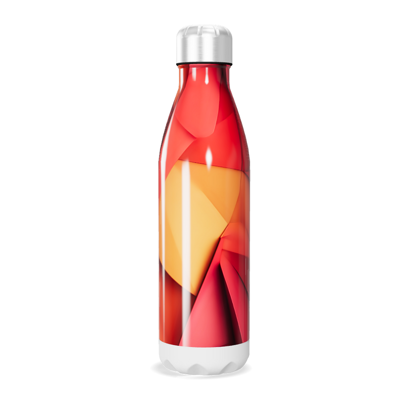 Garrafa Inox - Estampa Geométrica Colorida