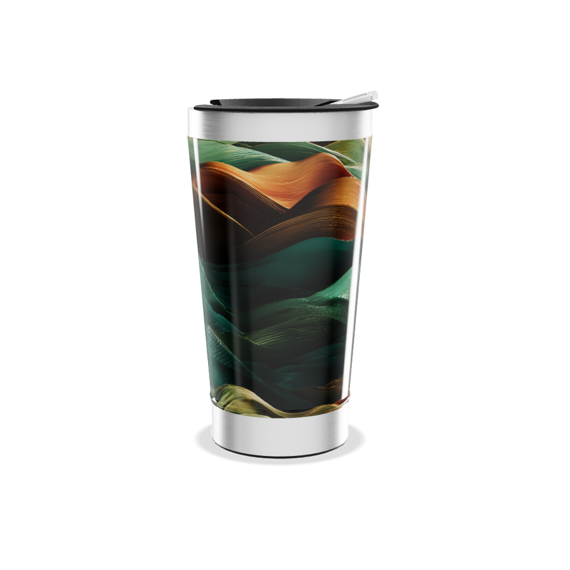 Copo Térmico - Estampa Ondas Coloridas