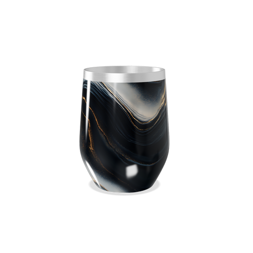 Copo Térmico Slim - Preto Marmorizado Inox