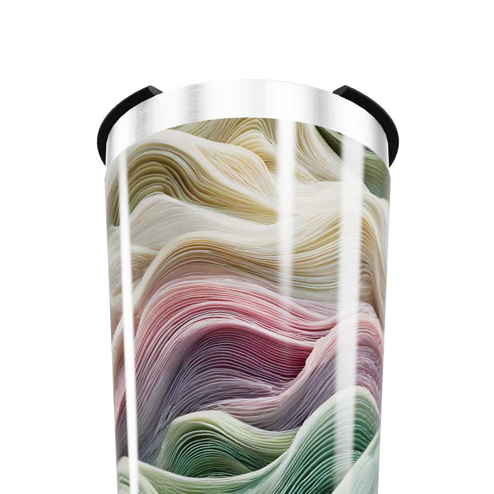 Copo Térmico - Estampa Ondas Coloridas