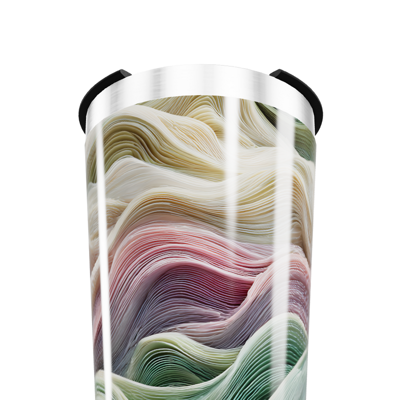 Copo Térmico - Estampa Ondas Coloridas