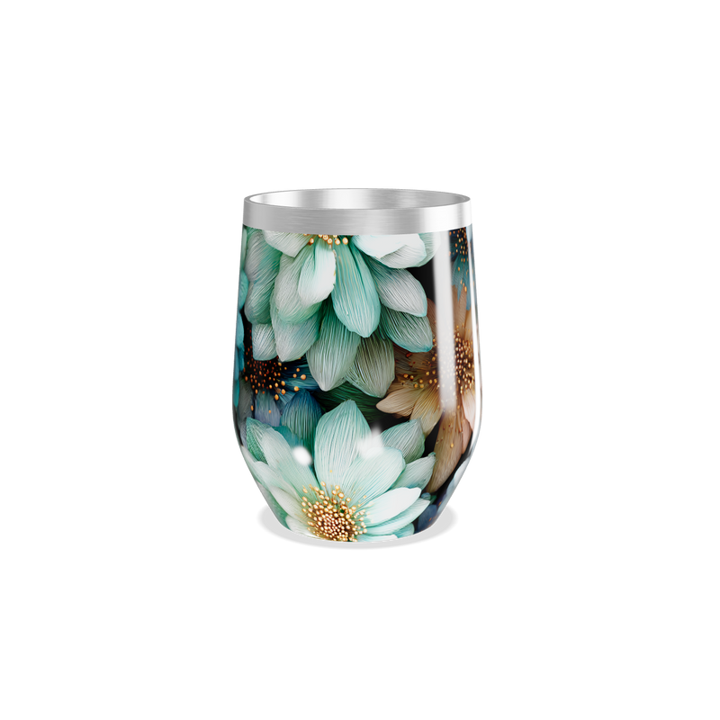 Copo Térmico Slim - Floral Colorido Inox