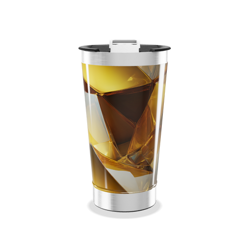 Copo Térmico - Design Cristal Ámbar