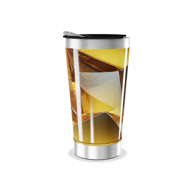 Copo Térmico - Design Cristal Ámbar