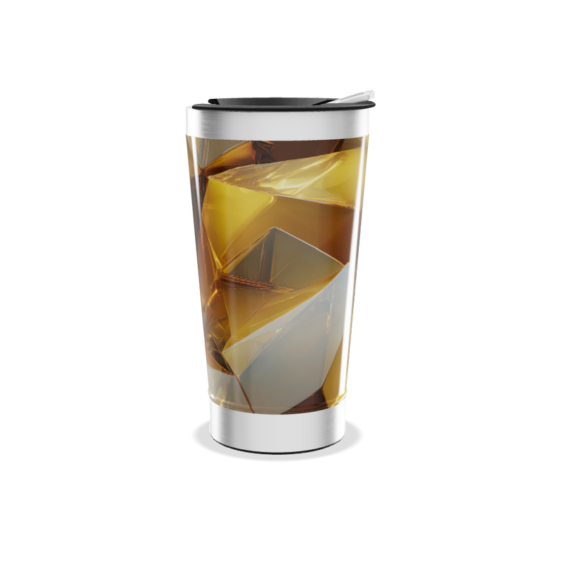 Copo Térmico - Design Cristal Ámbar