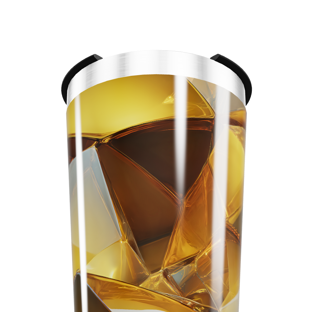 Copo Térmico - Design Cristal Ámbar