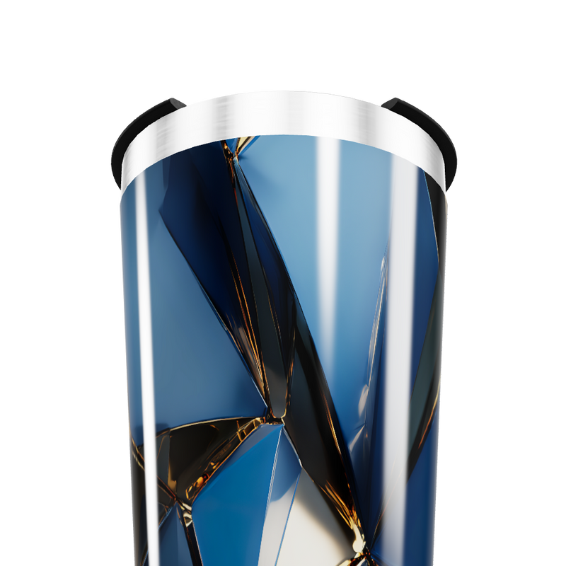 Copo Térmico - Azul Geométrico Inox