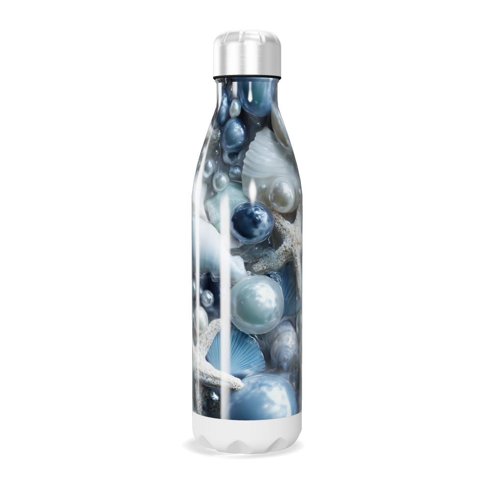 Garrafa Inox Estampa Marinha Azul