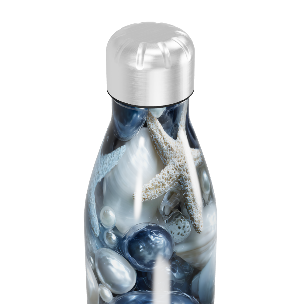 Garrafa Inox Estampa Marinha Azul