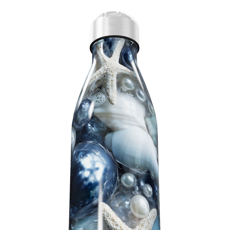 Garrafa Inox Estampa Marinha Azul