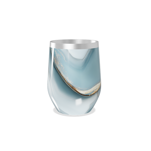 Copo Térmico Slim - Azul Marmorizado Aço Inox