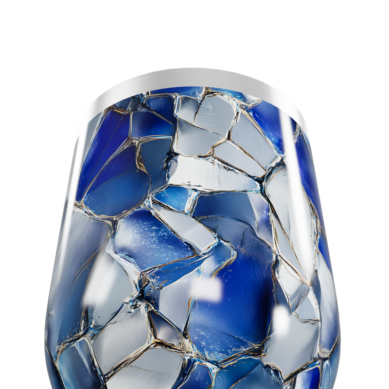 Copo Térmico Slim - Azul Vidro Quebrado