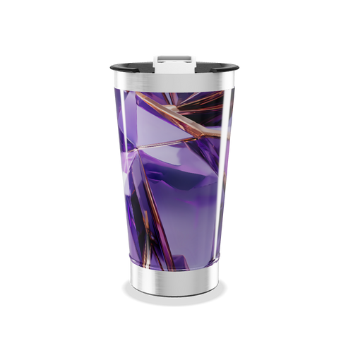Copo Térmico - Roxo Cristal Aço Inox