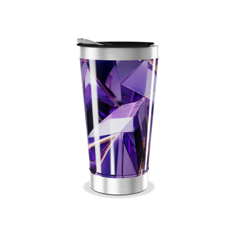 Copo Térmico - Roxo Cristal Aço Inox