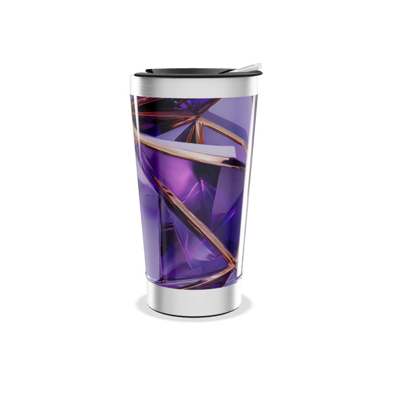 Copo Térmico - Roxo Cristal Aço Inox